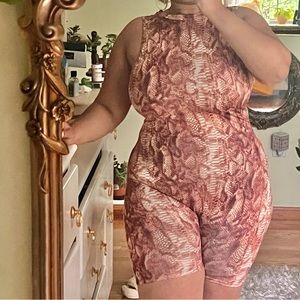 SHEIN snakeskin romper